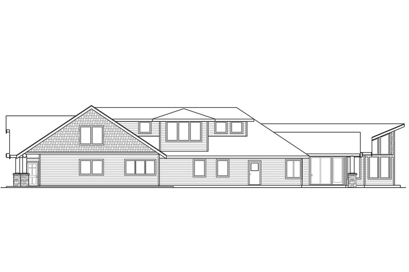 Home Plan - Exterior - Other Elevation 2 for Craftsman House Plan #124-621 - 4 bed, 4.5 bath