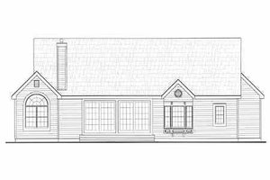 Exterior - Rear Elevation for Victorian House Plan #456-16 - 3 bed, 2.5 bath