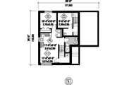 Contemporary Style House Plan - 4 Beds 2 Baths 2481 Sq/Ft Plan #25-4401 