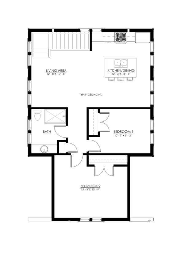 Farmhouse Floor Plan - Upper Floor Plan #1114-46