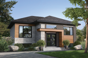 Contemporary Style House Plan - 2 Beds 1 Baths 1022 Sq/Ft Plan #25-4895 