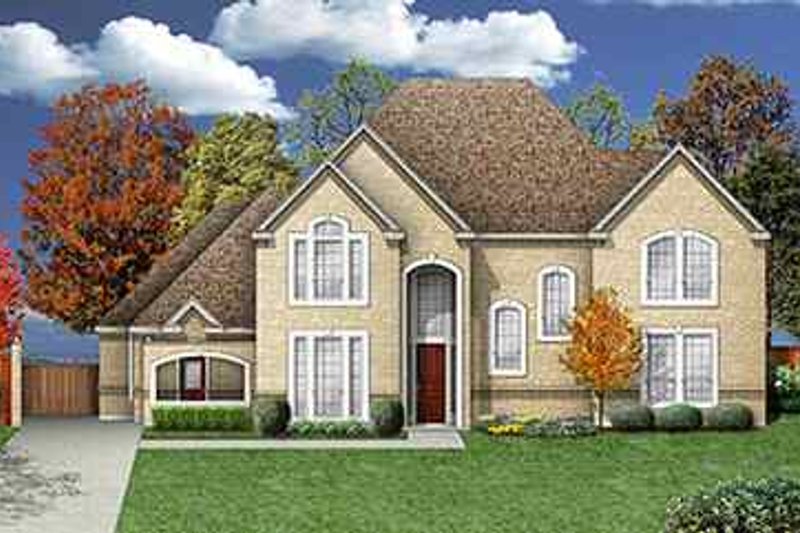 Dream House Plan - Traditional Exterior - Front Elevation Plan #84-154