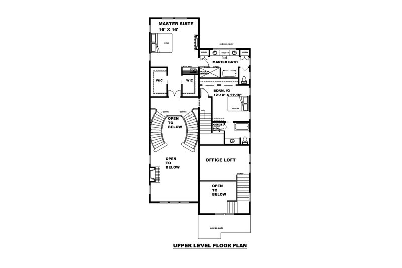 Home Plan - Floor Plan - Upper Floor for Traditional House Plan #117-912 - 5 bed, 5 bath