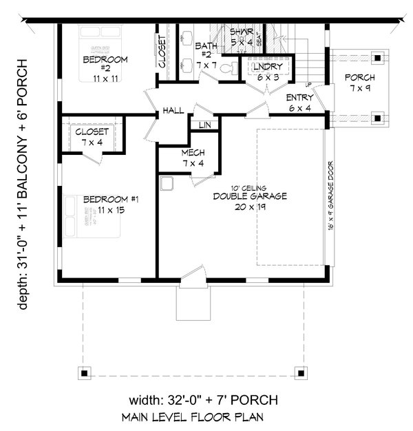 House Design - Contemporary Floor Plan - Main Floor Plan #932-472