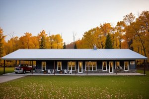 House Design - Barndominium Exterior - Front Elevation Plan #1118-5