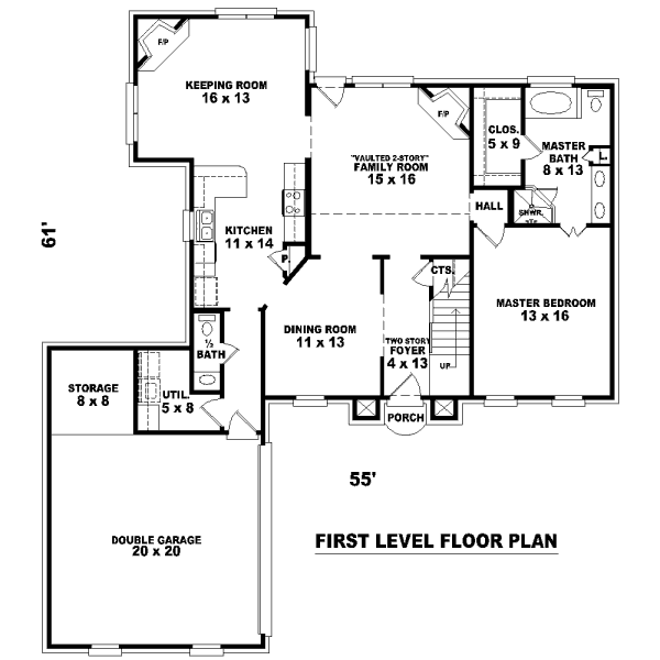 European Floor Plan - Main Floor Plan #81-13677