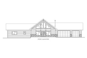 Exterior - Front Elevation 3 for Craftsman House Plan #117-1011 - 3 bed, 2.5 bath