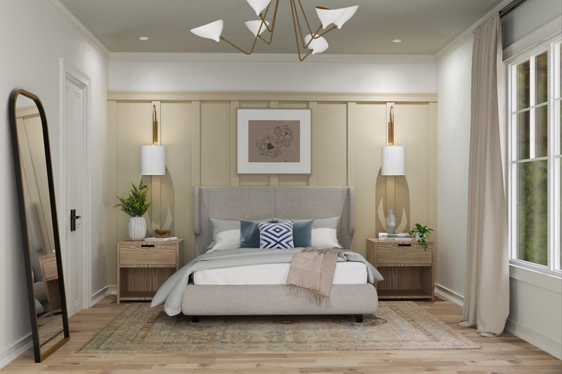 Architectural House Design - Interior - Master Bedroom 1 for Farmhouse House Plan #119-449 - 3 bed, 3 bath