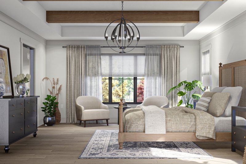 Dream House Plan - Interior - Master Bedroom for Traditional House Plan #455-557 - 5 bed, 3.5 bath