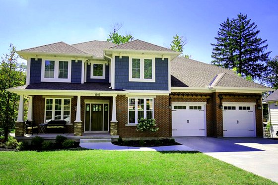 Exterior - Front Elevation 3 for Craftsman House Plan #46-835 - 4 bed, 2.5 bath
