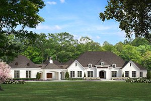 European Exterior - Front Elevation Plan #923-74