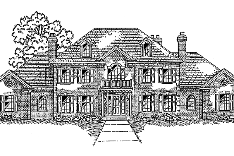 Dream House Plan - Colonial Exterior - Front Elevation Plan #994-15