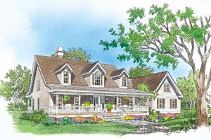 Country Exterior - Front Elevation Plan #929-150