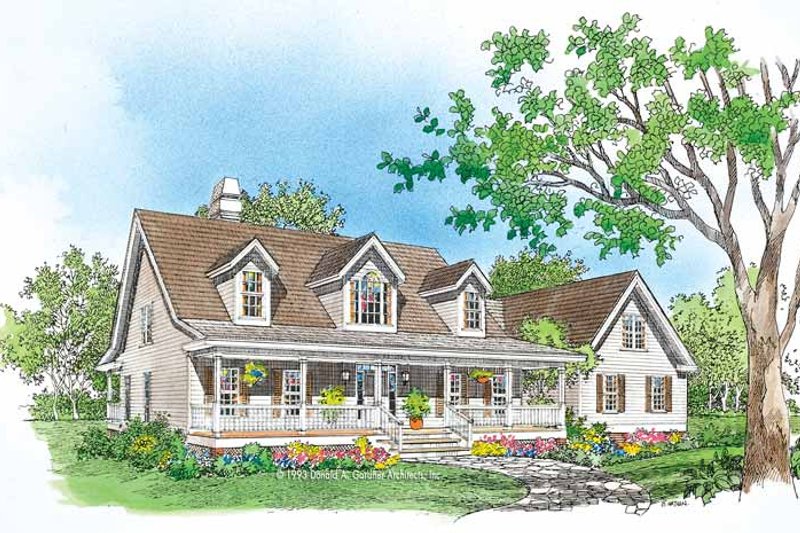 Architectural House Design - Country Exterior - Front Elevation Plan #929-150