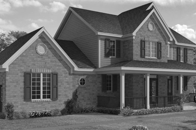 Home Plan - Traditional Exterior - Front Elevation Plan #46-800