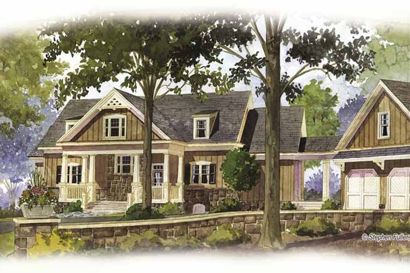 Dream House Plan - Craftsman Exterior - Front Elevation Plan #429-272