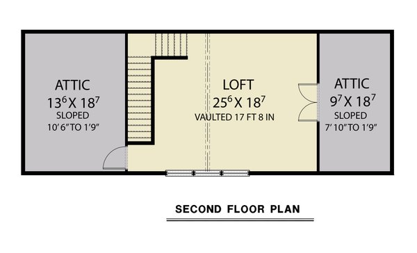 House Blueprint - Country Floor Plan - Upper Floor Plan #1070-254