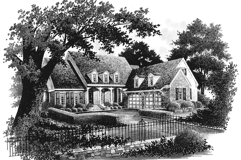 Home Plan - Exterior - Front Elevation 3 for Country House Plan #429-331 - 3 bed, 2.5 bath