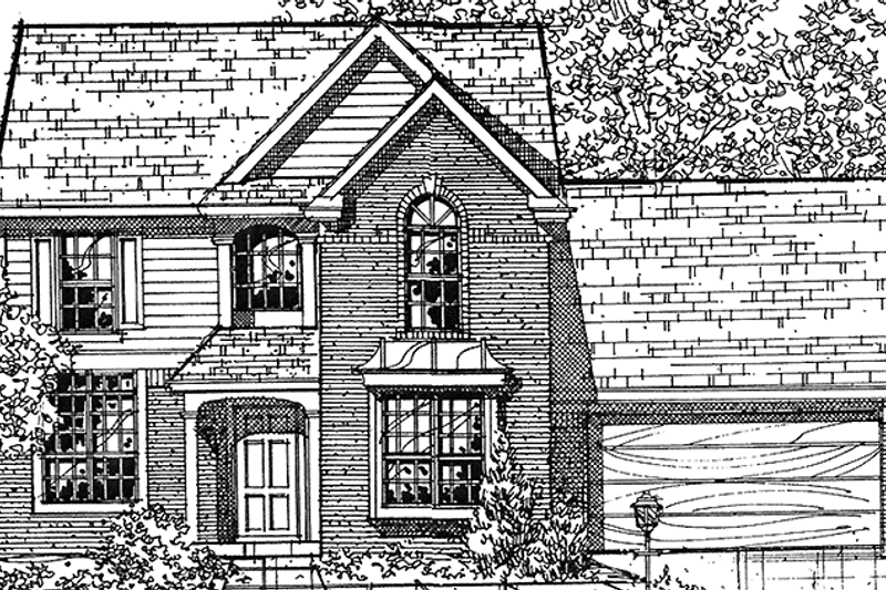 House Plan Design - Prairie Exterior - Front Elevation Plan #320-1417