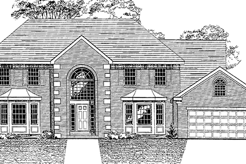 House Blueprint - Country Exterior - Front Elevation Plan #456-108