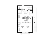 Cottage Style House Plan - 1 Beds 1 Baths 336 Sq/Ft Plan #48-1092 