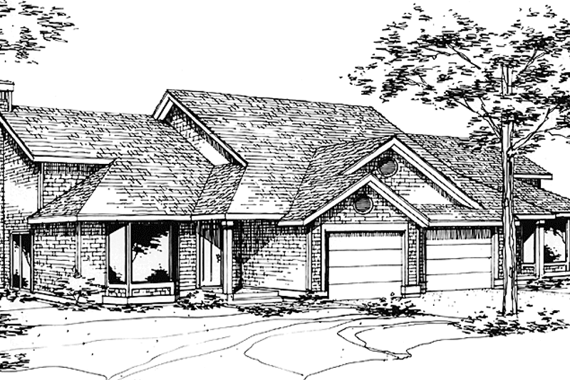House Plan Design - Prairie Exterior - Front Elevation Plan #320-1152