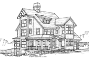 Victorian Style House Plan - 5 Beds 3.5 Baths 3641 Sq/Ft Plan #928-69 