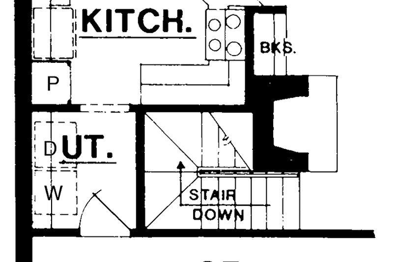 House Plan Design - Interior - Entry for Ranch House Plan #40-453 - 3 bed, 2 bath