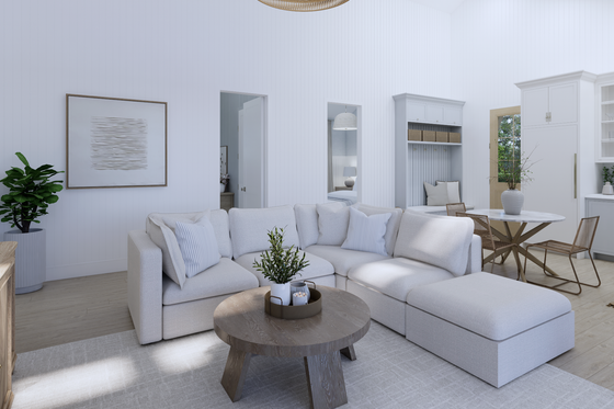 Interior - Family Room 2 for Farmhouse House Plan #1114-105 - 2 bed, 1 bath