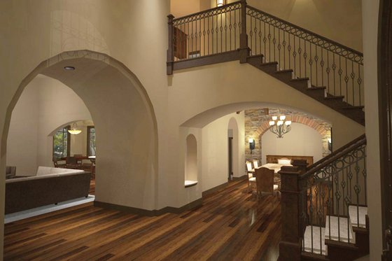 Interior - Entry for Cottage House Plan #120-244 - 3 bed, 4 bath