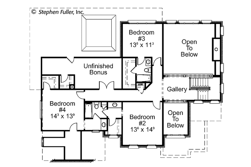 Colonial Style House Plan - 4 Beds 3.5 Baths 3394 Sq/Ft Plan #429-405 ...