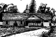 Colonial Style House Plan - 3 Beds 2 Baths 1243 Sq/Ft Plan #30-229 