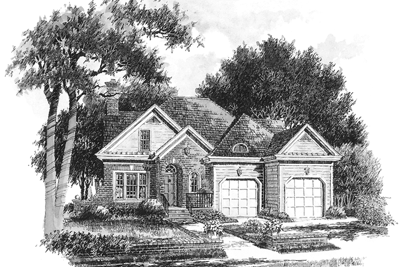 Home Plan - Exterior - Front Elevation 3 for Colonial House Plan #429-284 - 4 bed, 3.5 bath