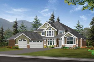 Home Plan - Craftsman Exterior - Front Elevation Plan #132-327