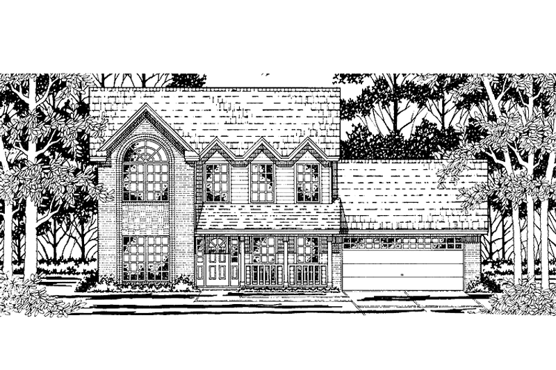 House Design - Country Exterior - Front Elevation Plan #42-594