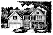 Colonial Style House Plan - 4 Beds 3 Baths 2146 Sq/Ft Plan #927-355 