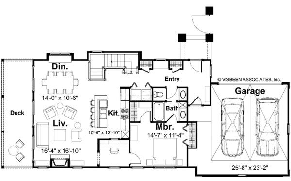 Home Plan - Traditional Floor Plan - Main Floor Plan #928-115