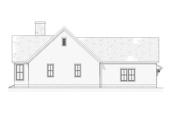 Exterior - Other Elevation 1 for Ranch House Plan #901-62 - 4 bed, 3 bath