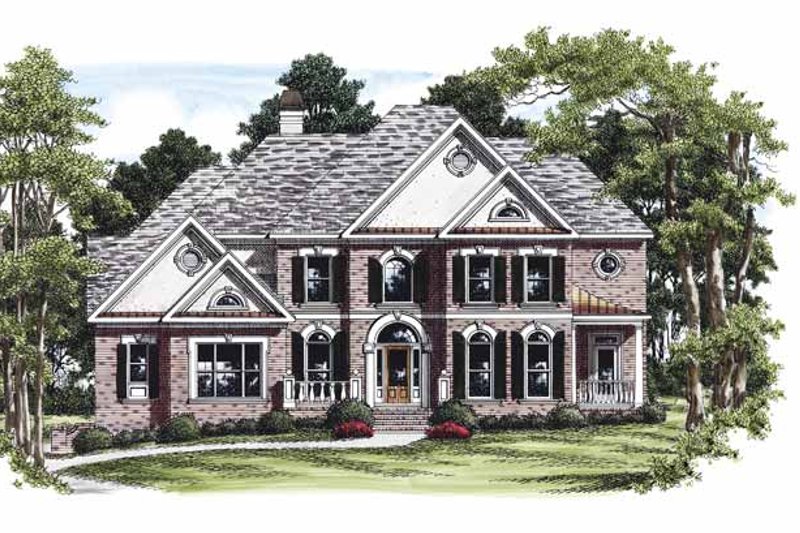 Home Plan - Colonial Exterior - Front Elevation Plan #927-456
