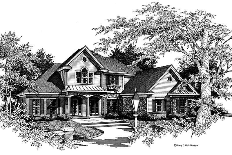 House Design - Country Exterior - Front Elevation Plan #952-251