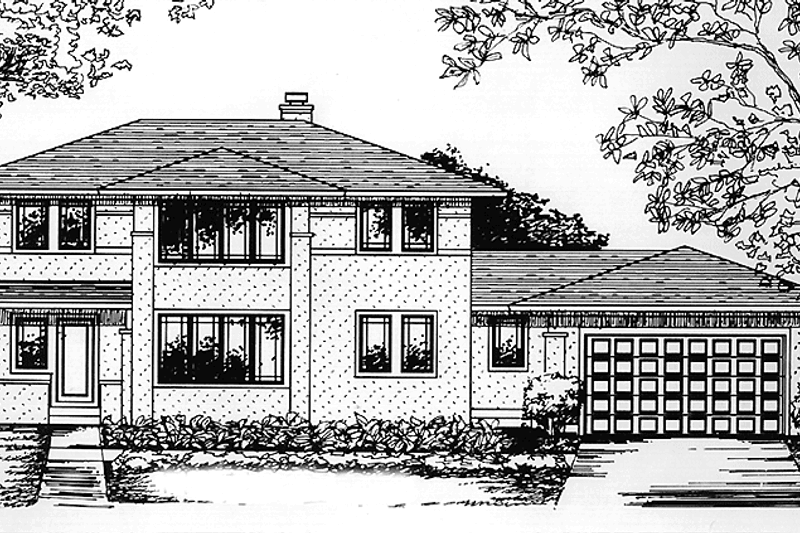 Home Plan - Mediterranean Exterior - Front Elevation Plan #320-1464