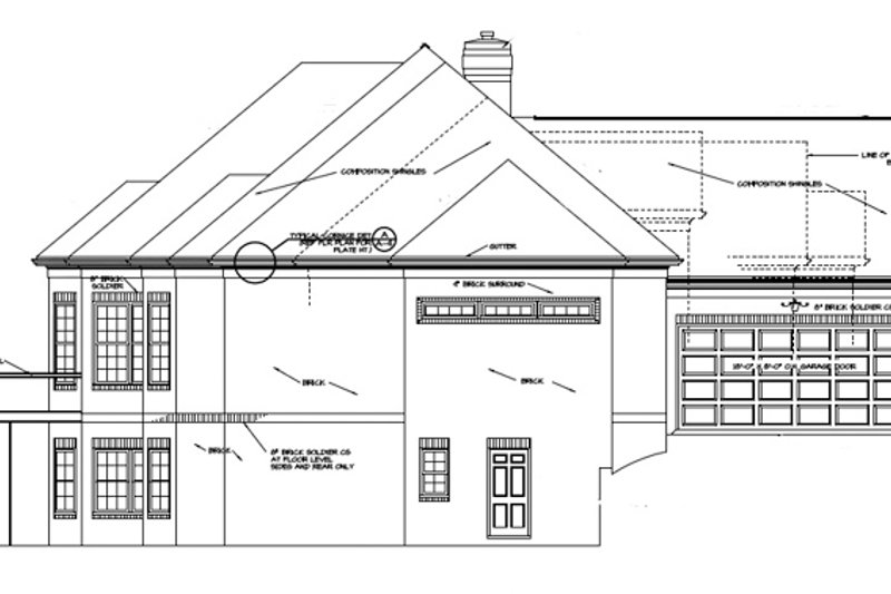 Dream House Plan - Exterior - Other Elevation 1 for Traditional House Plan #453-568 - 5 bed, 4.5 bath