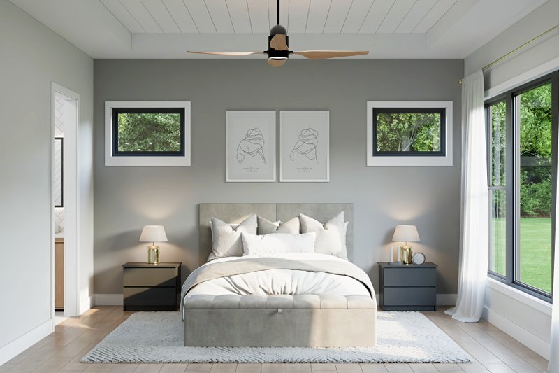Home Plan - Interior - Master Bedroom for Farmhouse House Plan #1089-71 - 4 bed, 3.5 bath