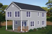 Traditional Style House Plan - 3 Beds 2.5 Baths 1510 Sq/Ft Plan #1061-33 Exterior 