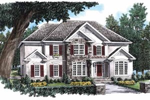 Country Exterior - Front Elevation Plan #927-688