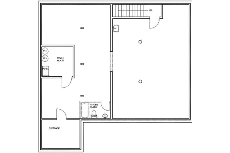 Dream House Plan - Floor Plan - Lower Floor for Log House Plan #117-113 - 3 bed, 4 bath