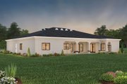 Adobe / Southwestern Style House Plan - 4 Beds 3 Baths 2735 Sq/Ft Plan #1-1136 