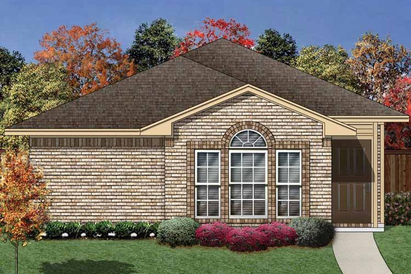 Home Plan - Exterior - Front Elevation 3 for Ranch House Plan #84-658 - 3 bed, 2 bath