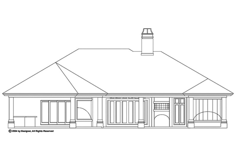 Dream House Plan - Exterior - Rear Elevation 1 for Mediterranean House Plan #930-110 - 3 bed, 4 bath
