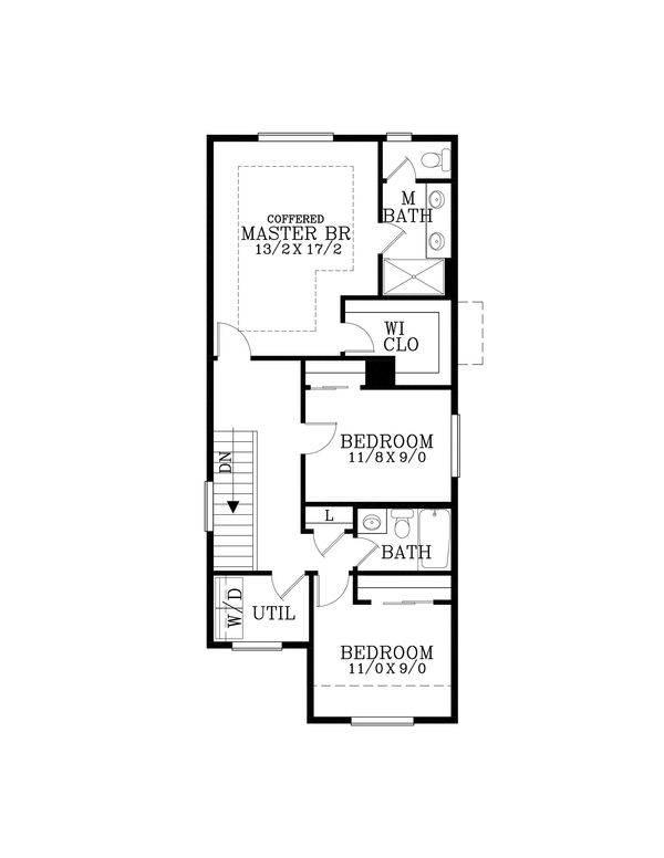 House Plan Design - Craftsman Floor Plan - Upper Floor Plan #53-624